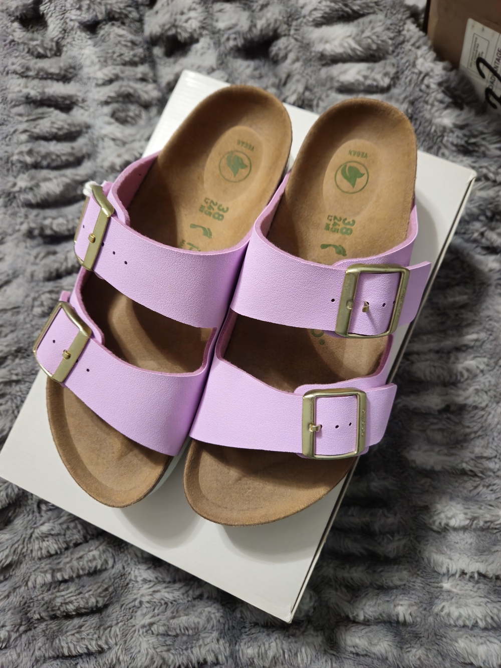Birkenstock Arizona Platform Sandals in Purple/Crocus